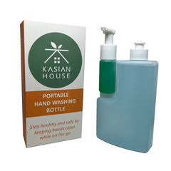 Kasian House Portable 2 Compartment Foam Soap Hand Washing Bottle (18.60oz)