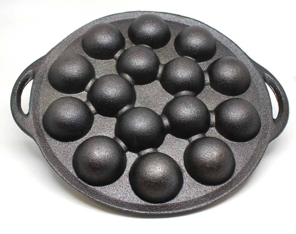 Camping or Indoor Cake Cupcake Mold Poffertjes Pan Cast Iron