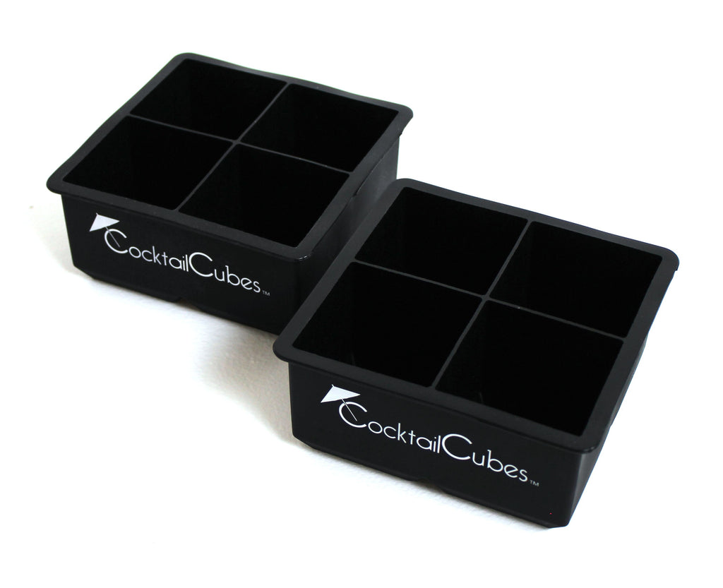 Cocktail Cubes - Extra Large Silicone Ice Cube Trays - 2.5 Inches