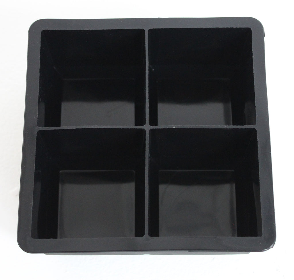 Restaurantware 1.25-Inch Ice Cube Tray - Makes 15 Cubes: Perfect for Commercial Bars or Home Use - Constructed from Durable Black Silicone - Dishwasher Safe - 1-ct