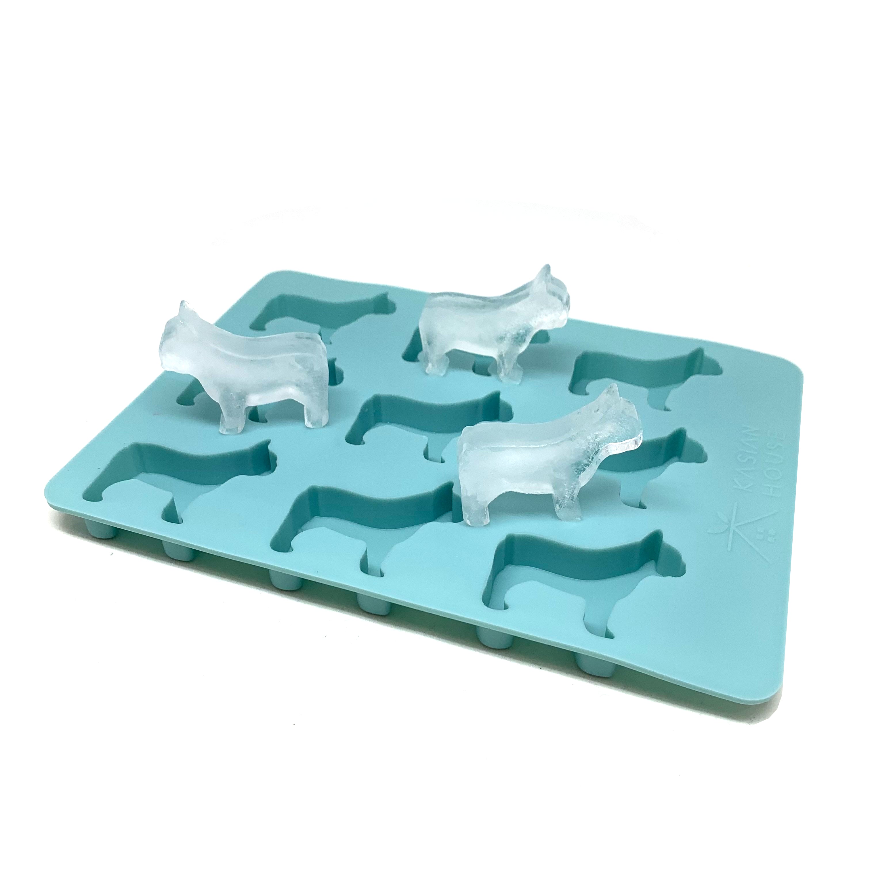 Kasian House Corgi Silicone Ice Cube Tray and Treat Mold, 9 Welsh Corgi Shaped Molds, BPA Free and Heat Resistant