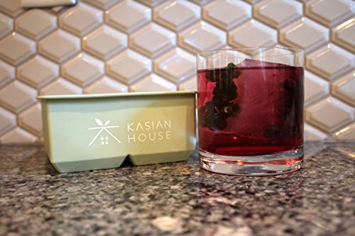 Kasian House - Extra Large Silicone Ice Cube Tray - 2.5" Cube (1 Tray)