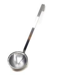 Kasian House Stainless Steel Oil and Fat Skimming Ladle with Long Hooked Handle