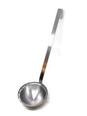 Kasian House Stainless Steel Oil and Fat Skimming Ladle with Long Hooked Handle