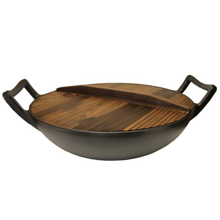 Kasian House Cast Iron Japanese Omelette Pan with Wooden Handle - Pre