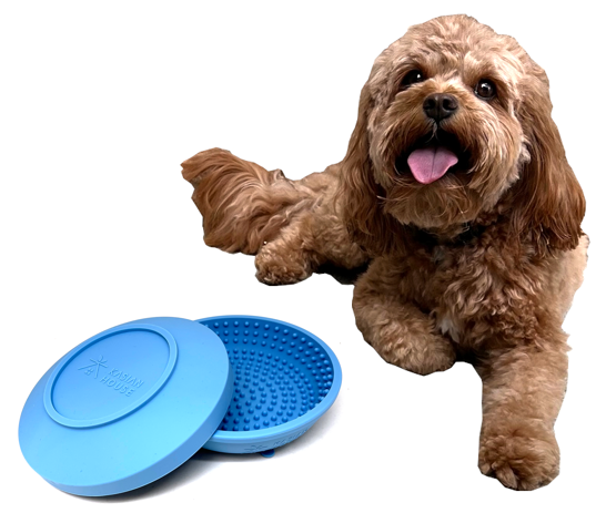 Lick Mat for Dogs, Slow Feeder Dog Crate Training Tools, Dog Crate