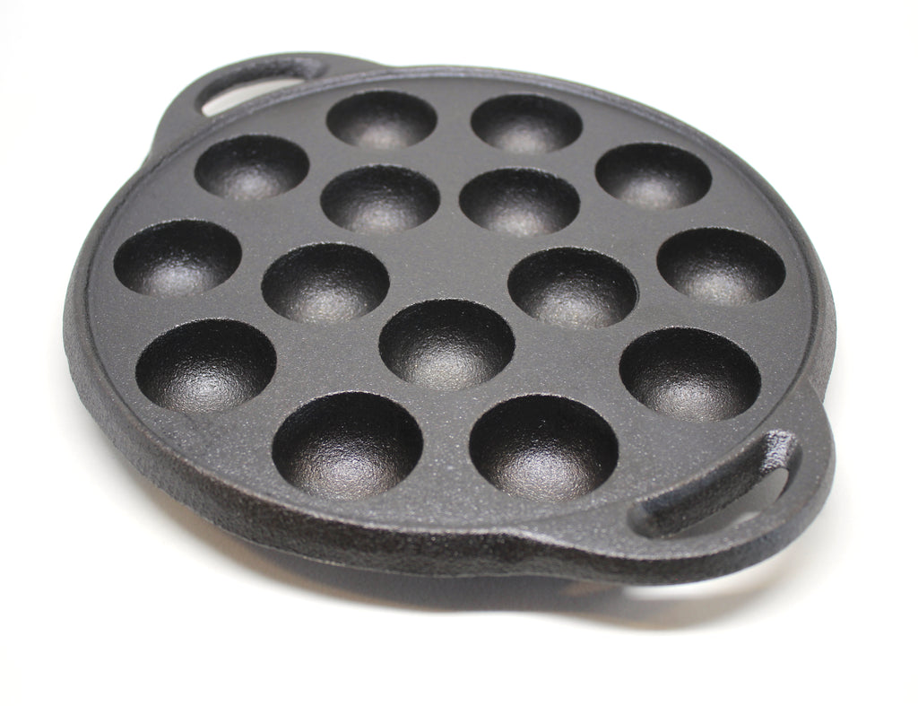 29/36cm Thick Cast Iron Frying Pan Flat Pancake Griddle Uncoated Non-s –  pocoro